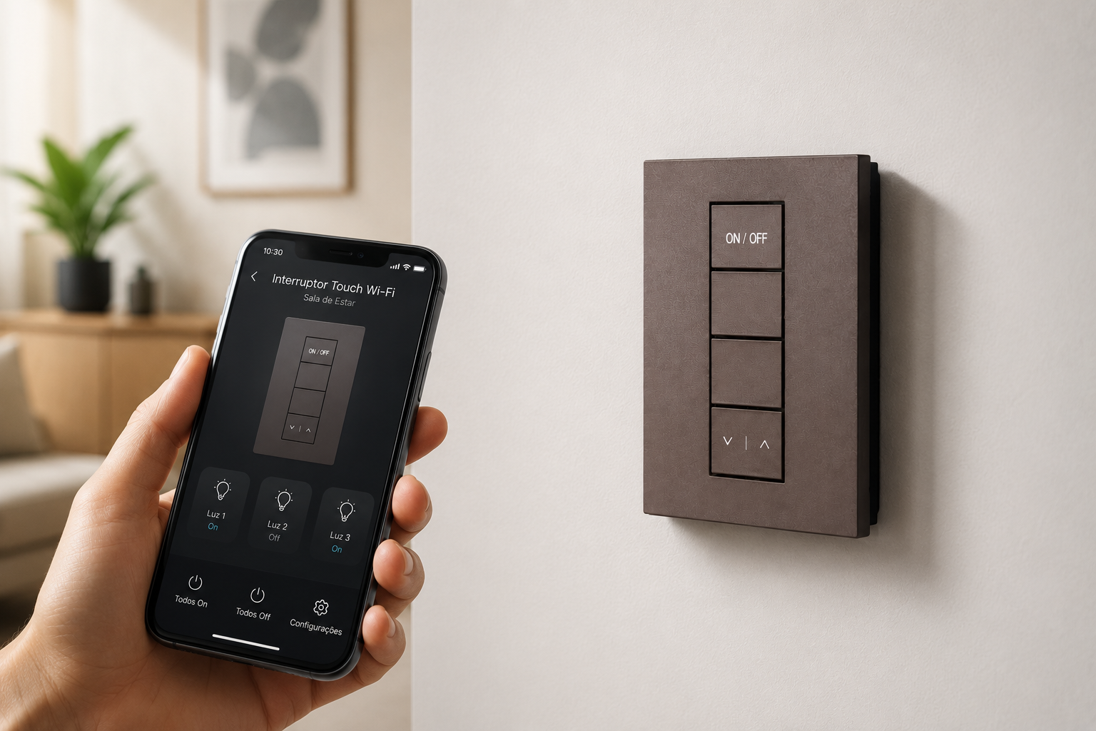 Foto 4 de Interruptor Touch Wi-Fi 3 Teclas